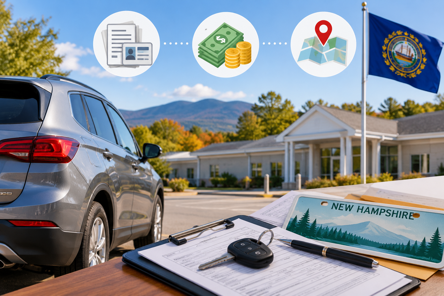Registering a Car in NH as a New Resident: What to Bring, What It Costs, and Where to Go